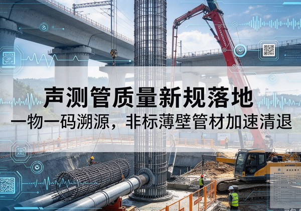 古塔声测管质量新规落地，一物一码溯源，非标薄壁管材加速清退